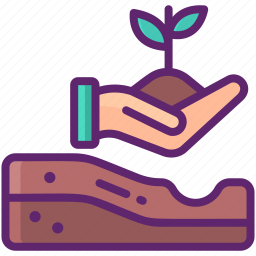 Hand, nature, plant, replant icon - Download on Iconfinder