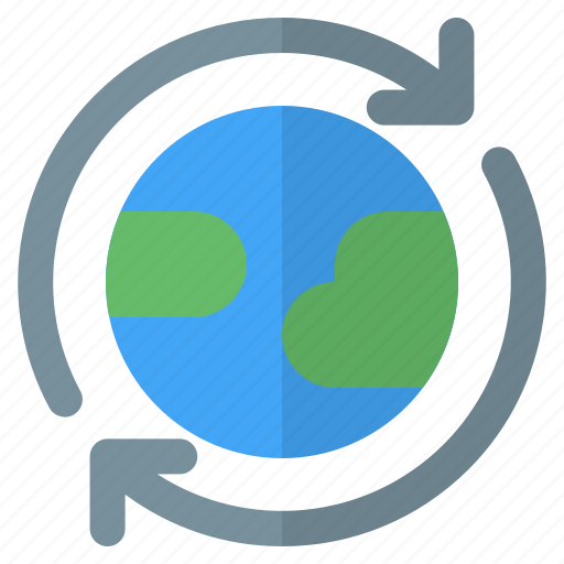 Earth, cycle, globe, clockwise icon - Download on Iconfinder