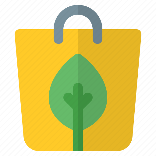 Bag, shopping, ecommerce, leaf icon - Download on Iconfinder