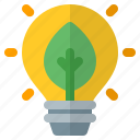green, bulb, leaf, energy, light
