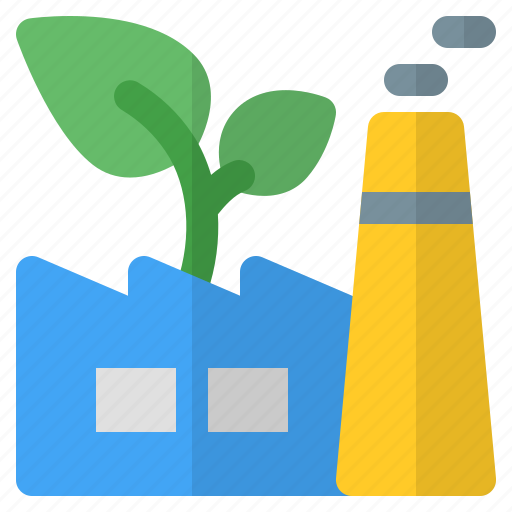 Factory, leaf, industry, green icon - Download on Iconfinder