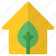 green, house, leaf, home, property 