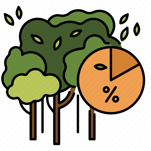 Ecosystem, tree, landscape, nature, data, pie, chart icon - Download on Iconfinder