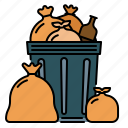 garbage, bin, waste, ecology, environment, trash, basket