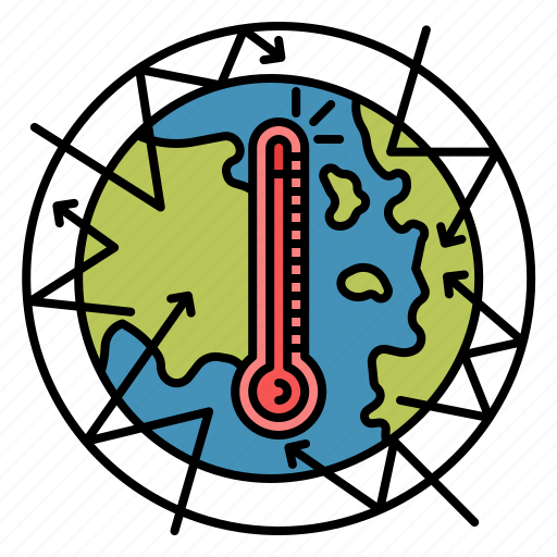 Global, warming, environment, thermometer, temperature, heat, hot icon - Download on Iconfinder