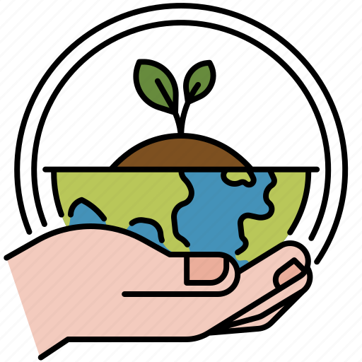 Save, the, planet, hand, hold, earth, ecology icon - Download on Iconfinder