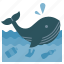 whale, plastic, pollution, environment, garbage, waste, fish 