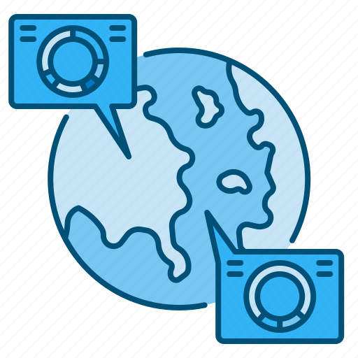 Chart, earth, pie, education, presentation, statistics, data icon - Download on Iconfinder