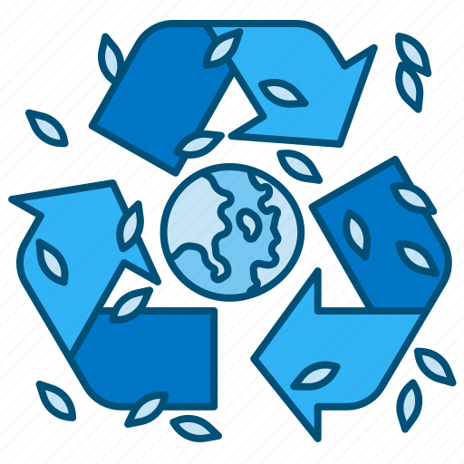 Recycle, earth, recycling, ecology, green, leaves, nature icon - Download on Iconfinder