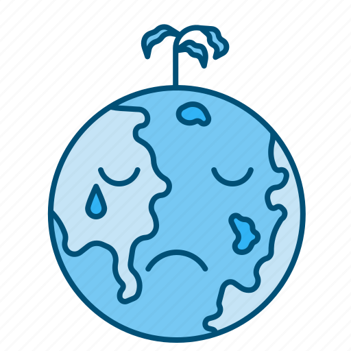 Sad, sadness, globe, location, earth, day, ecology icon - Download on Iconfinder