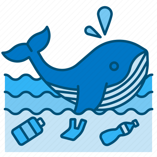 Whale, plastic, pollution, environment, garbage, waste, fish icon - Download on Iconfinder