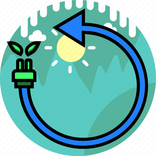 Eco, ecology, electric, electricity, energy, leaf, reuse icon - Download on Iconfinder
