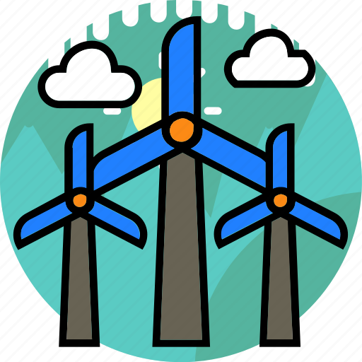 Cloud, ecology, electric, energy, environment, power, windmill icon - Download on Iconfinder