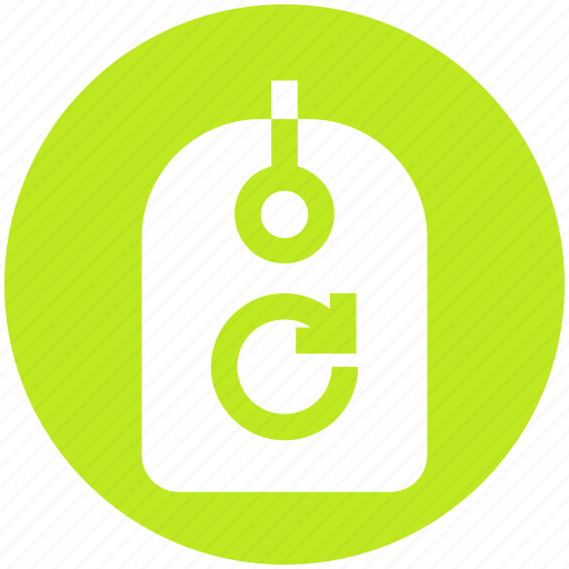 Ecology, energy, environment, nature, recycling, rotation, tag icon - Download on Iconfinder