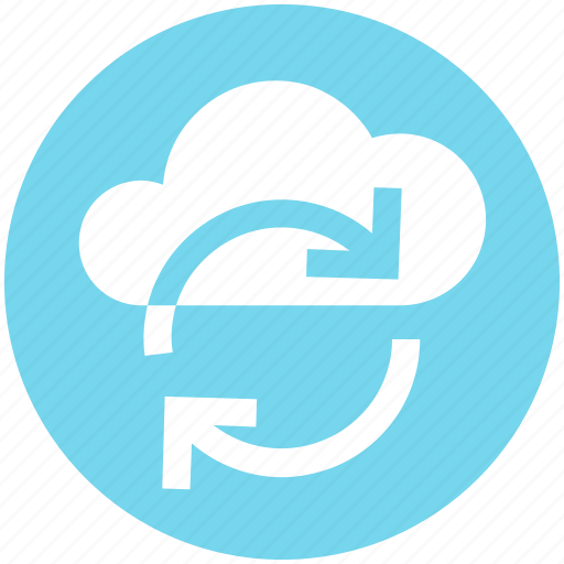 Cloud network, cloud refresh sign, cloud reload, cloud storage cycle, ecology, environment, sync concept icon - Download on Iconfinder
