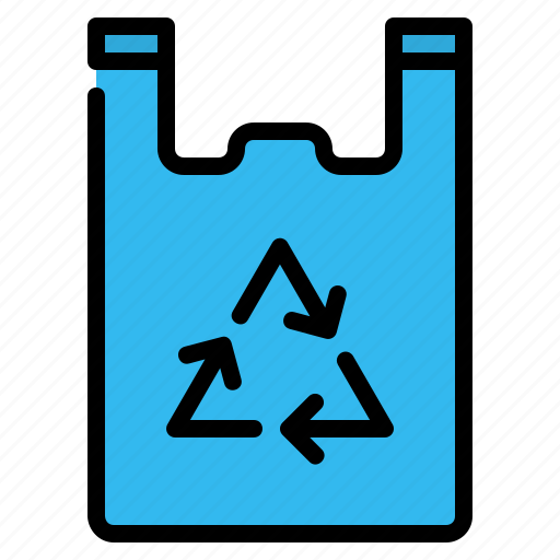 Bag, eco, eco bag, ecology, plastic, recycle, shopping bag icon - Download on Iconfinder
