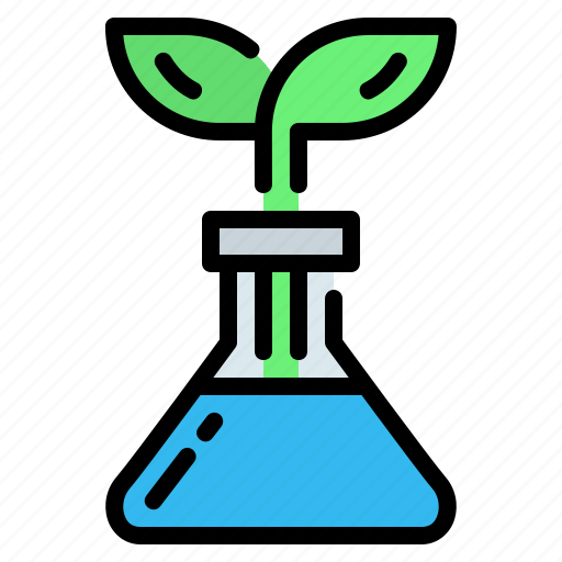 Eco, ecology, flask, laboratory, leaf, science, tube icon - Download on Iconfinder