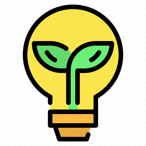 Bulb, eco, ecology, idea, leaf, light, lightbulb icon - Download on Iconfinder