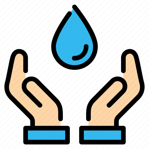 Drop, eco, ecology, hand, hands, save, water icon - Download on Iconfinder