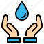 drop, eco, ecology, hand, hands, save, water 