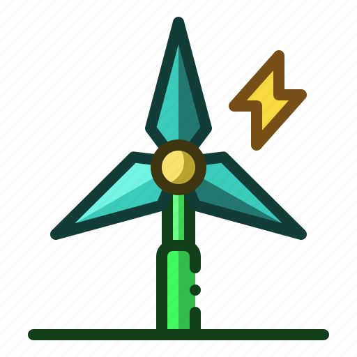Windmill, eco, power, power plant, generator icon - Download on Iconfinder