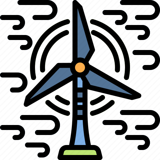Ecology, windmill, energy, power, turbine, mill, green icon - Download on Iconfinder