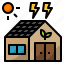 ecology, energy, house, lighting, solarcell 
