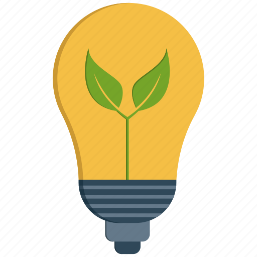 Leaf, bulb, light, light bulb icon - Download on Iconfinder
