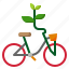 bicycle, ecology, excercise, healthy, plant 