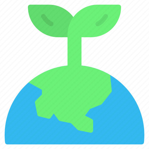 Earth, eco, ecology, green, green earth, leaf, world icon - Download on Iconfinder