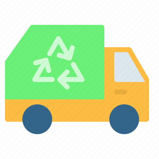 Eco, ecology, garbage truck, recycling truck, trash truck, truck, vehicle icon - Download on Iconfinder