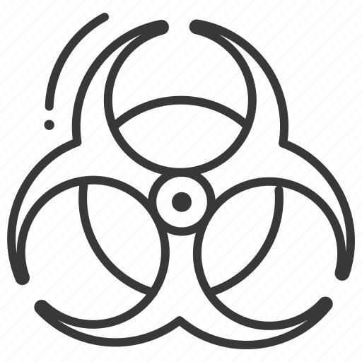Biohazard, danger, toxic, warning icon - Download on Iconfinder