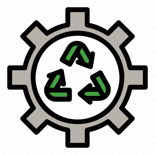 Gear, environment, ecology, recycle, recycling icon - Download on Iconfinder