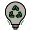 light, bulb, eco, ecology, recycle, recycling 