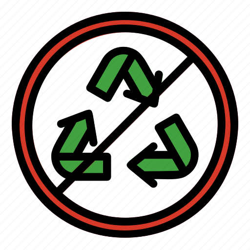 Recycle, recyclable, non, ecology, environment icon - Download on Iconfinder