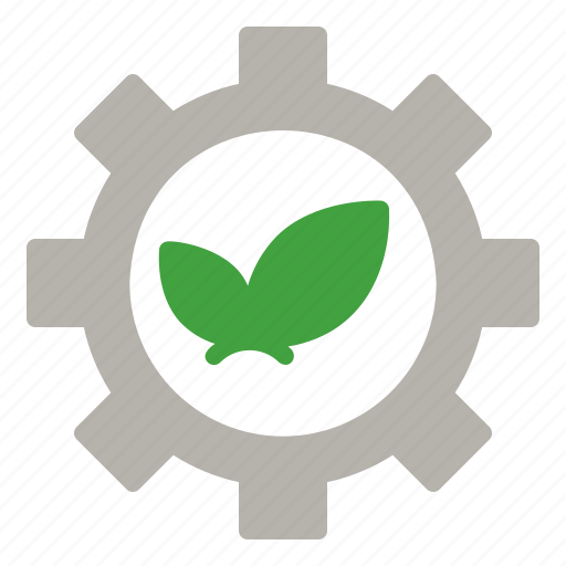 Gear, leaf, sustainable, ecology, environment icon - Download on Iconfinder
