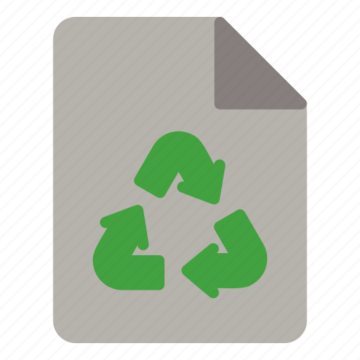 Paper, recycle, recycling, ecology, document icon - Download on Iconfinder