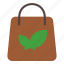 papper, bag, green, leaf, recycle, reusable 