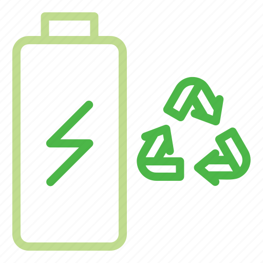 Battery, charging, waste, recycle, ecology icon - Download on Iconfinder