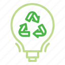 light, bulb, eco, ecology, recycle, recycling