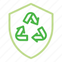 shield, ecology, recycle, recycling, protect