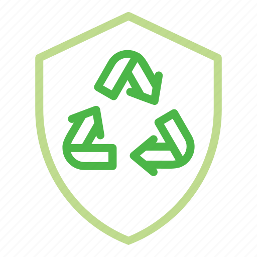 Shield, ecology, recycle, recycling, protect icon - Download on Iconfinder