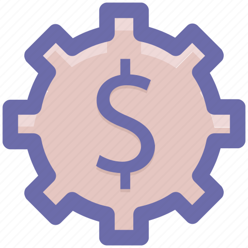 Dollar, gear, money, online, rotate, work icon - Download on Iconfinder