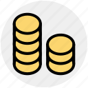 coin, coins, currency, gambling chips, money, stack