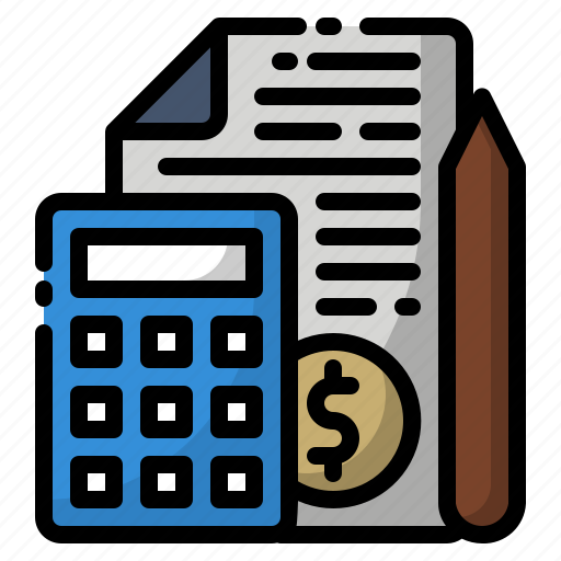 Bill, calculate, calculator, invoice, pen, tax icon - Download on Iconfinder