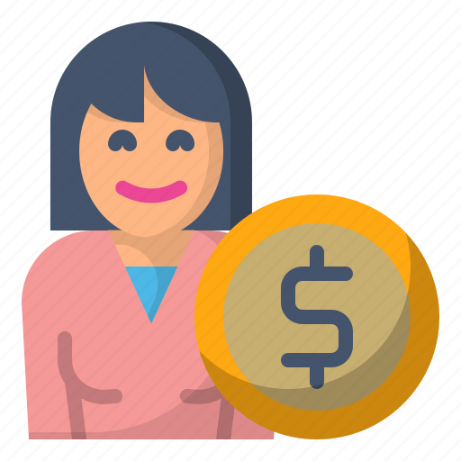 Avatar, customer, dollar, girl, money, woman icon - Download on Iconfinder
