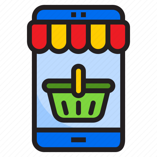 Basket, mobile, phone, shop, smartphone icon - Download on Iconfinder