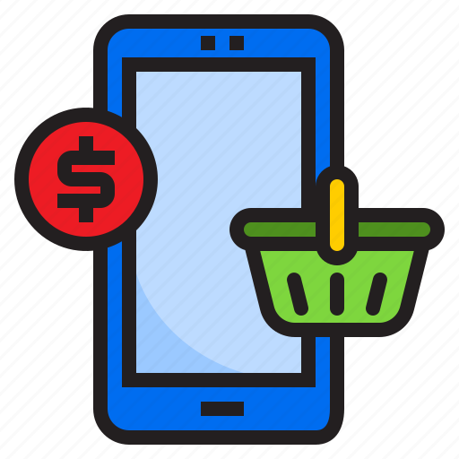 Basket, mobile, money, phone, smartphone icon - Download on Iconfinder