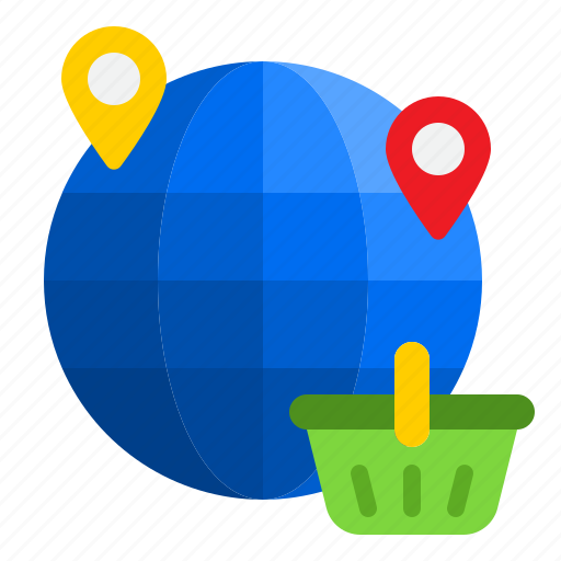 Ecommerce, global, location, shop, shopping icon - Download on Iconfinder