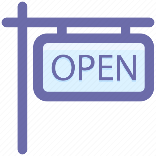 Board, frame, open, open sign, shop, sign icon - Download on Iconfinder